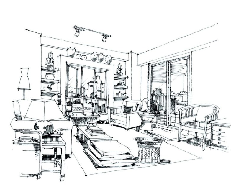 印象手繪 室內(nèi)設計手繪教程 室內(nèi)裝潢入門指南